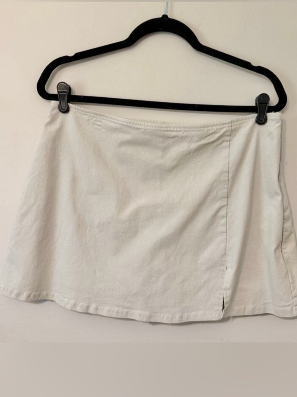 Khaki Stretch Mini Skort